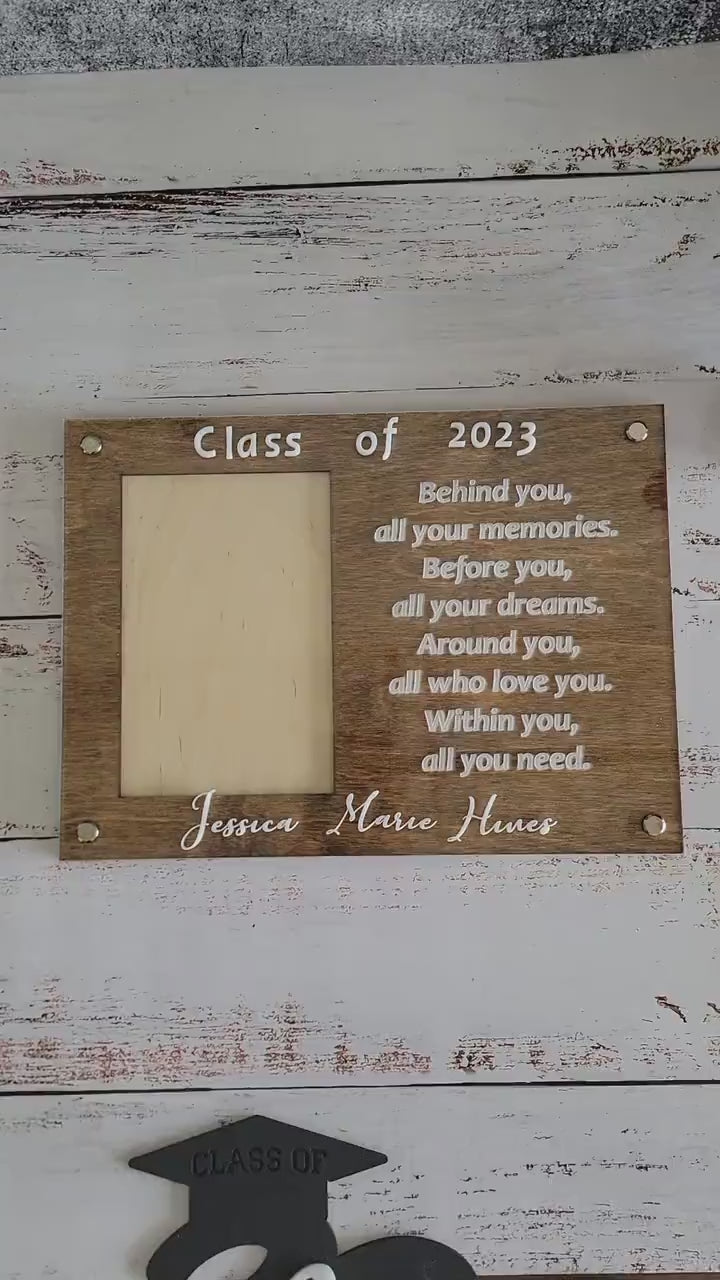 Graduation Gift 2023 Picture Frame | Personalized Class of 2023 Gift for Graduates | 2023 Graduation Gift | Graduate Photo Frame