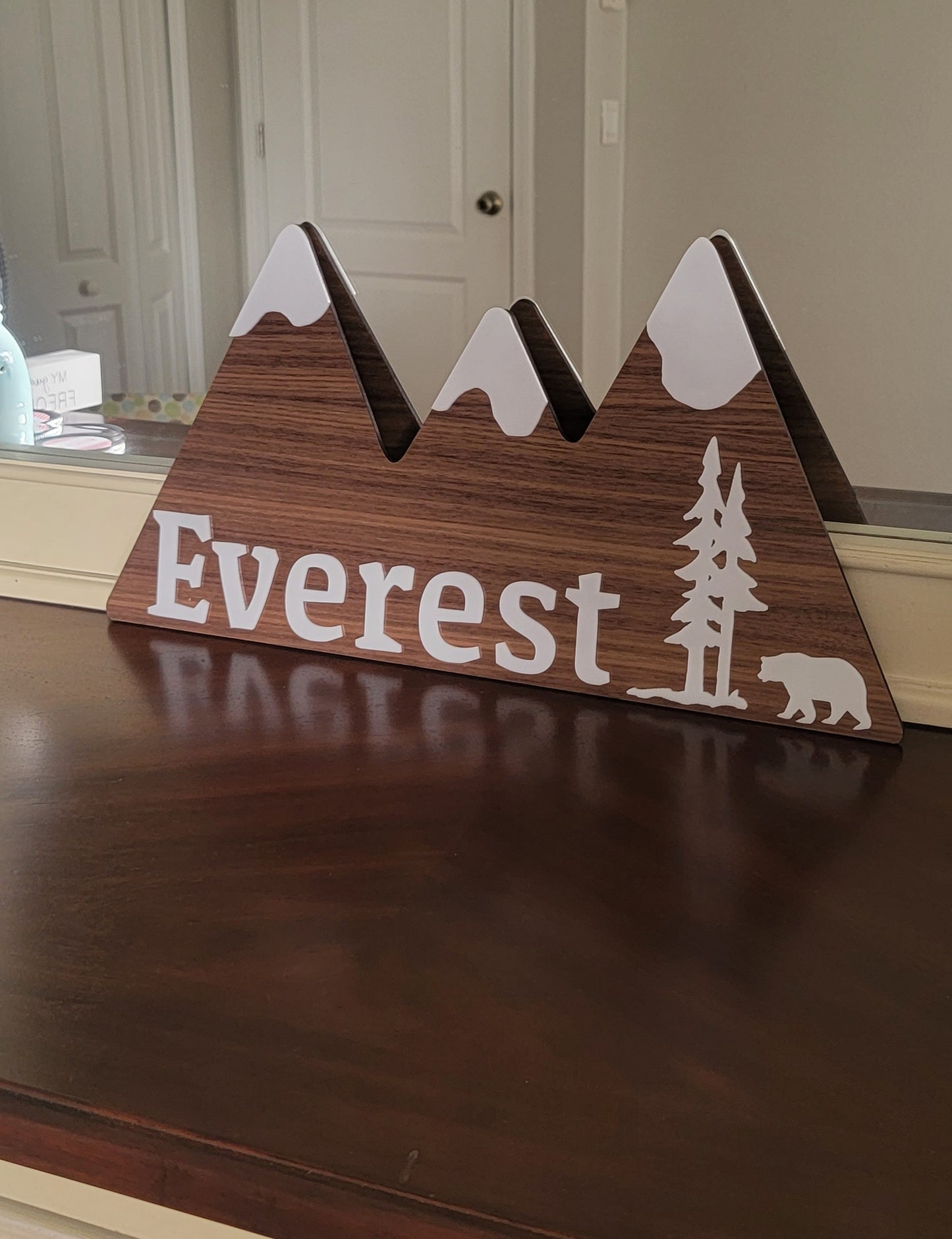 Mountains Personalized sign