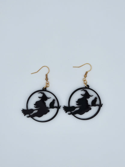 Witch Hoop Earrings
