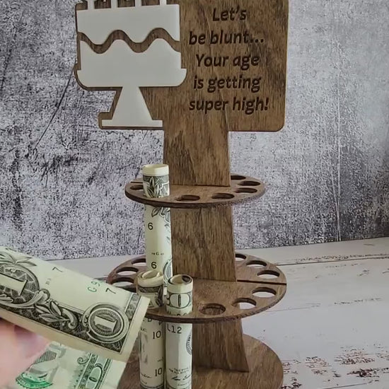 Birthday Money Holder Personalized Birthday Gift Tiered Cake Topper Money Holder Gift Idea For Him Gift Idea for Her