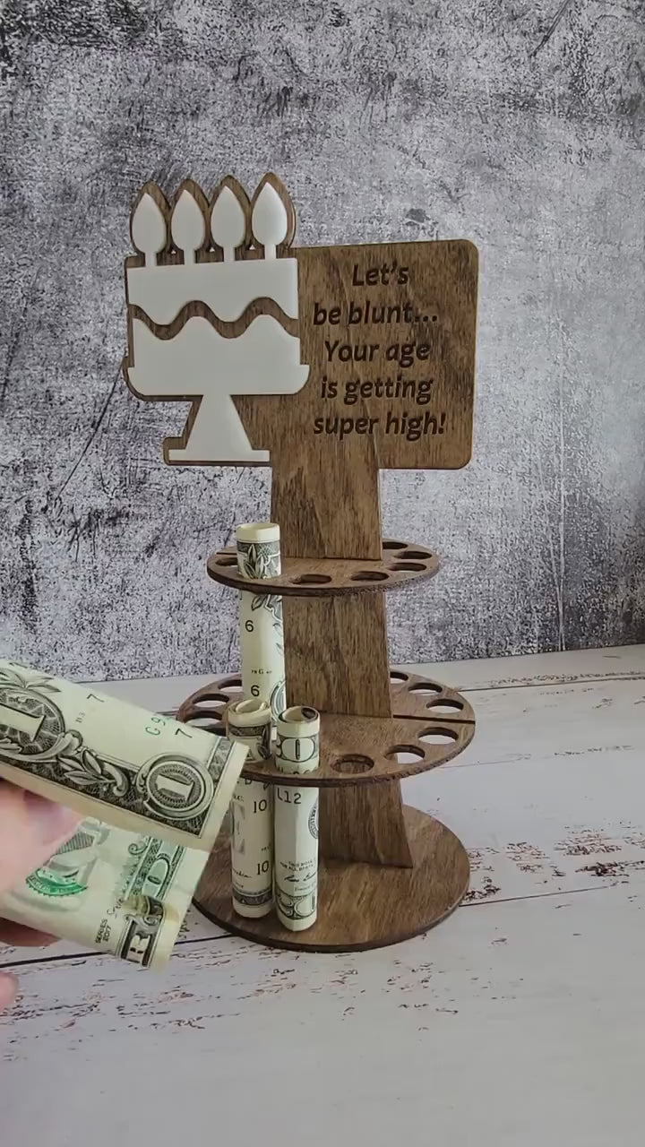 Birthday Money Holder Personalized Birthday Gift Tiered Cake Topper Money Holder Gift Idea For Him Gift Idea for Her