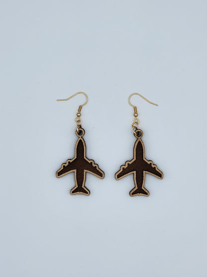 Flight Crew / Flight Attendant / Airplane dangle earrings