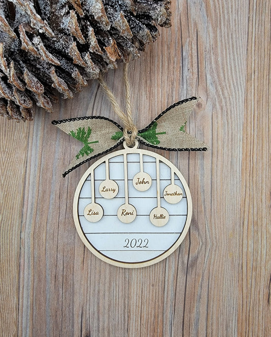 Family Christmas Ornament 2023- Personalized Family and Pet Ornament/ Personalized Christmas Ornament/ Personalized Christmas- Christmas