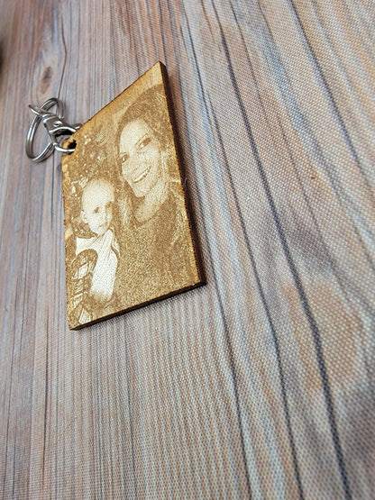Engraved Personalized Key Chain | Christmas Gift | Custom Photo Key Chain | Keychain Stocking Stuffer