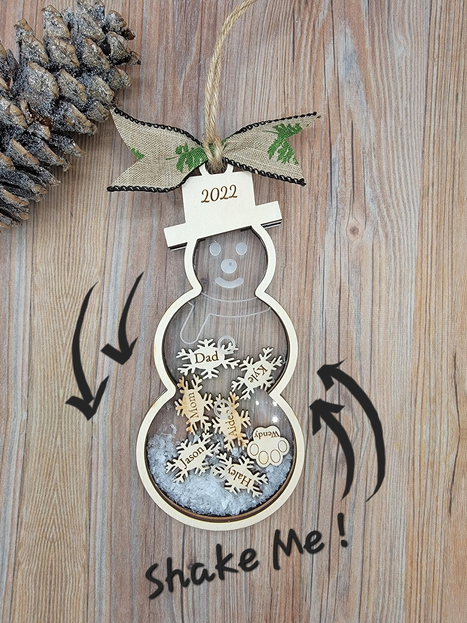 2023 Snowman Ornament Family