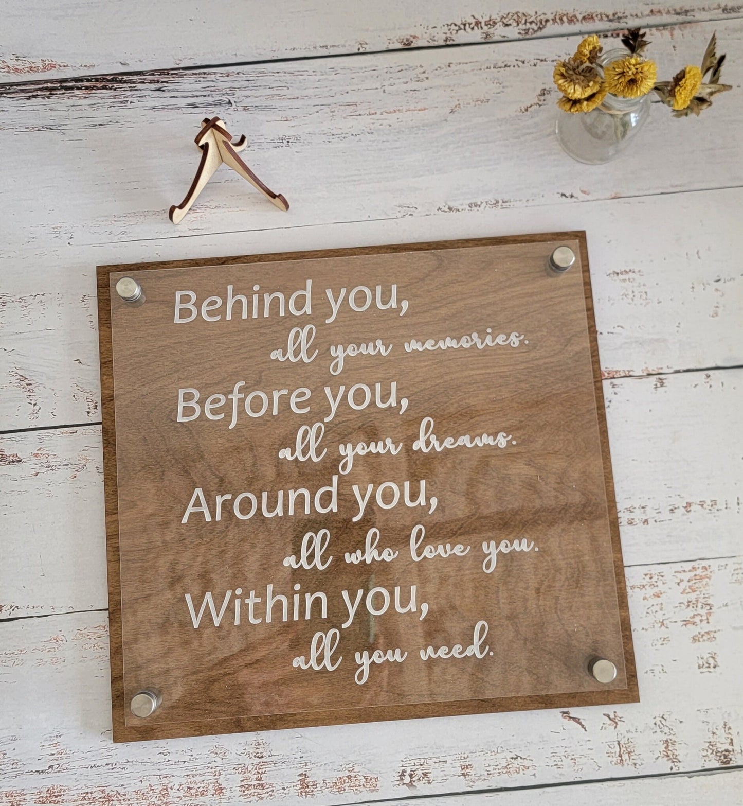 Graduation Gift Behind you all your memories,before you all your dreams| Graduation decor |Bestseller| table plaque| inspirational
