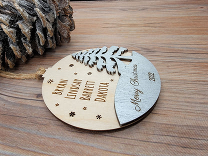 Personalized Family Ornament, Gift Box Included